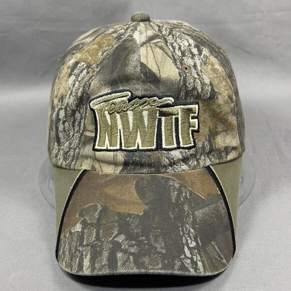 NWTF Strapback Cap Hat OC Outdoor Realtree Green Camouflage Turkey Hunting Mens - Picture 2 of 14